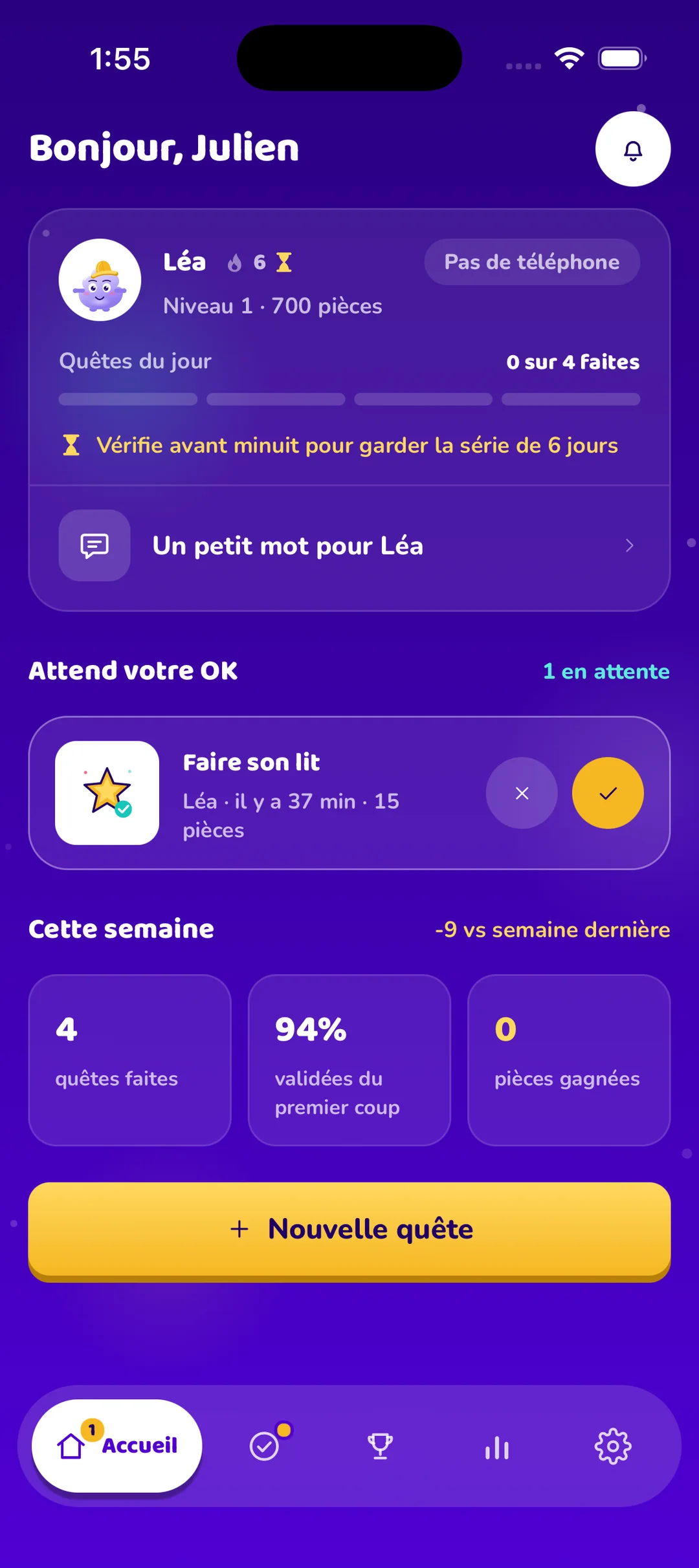 Votre téléphone