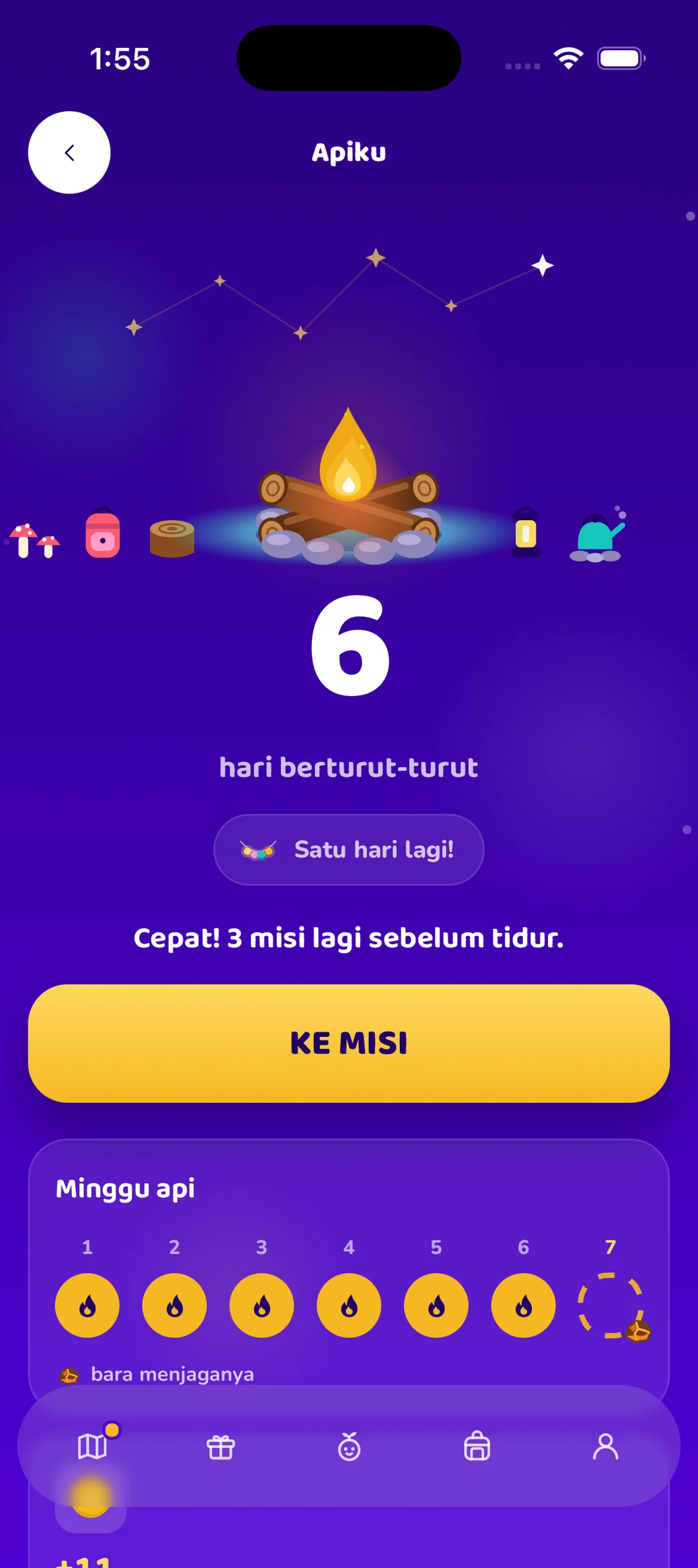 Seru sampai sebulan